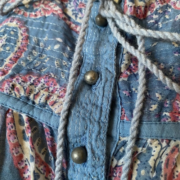 DIAB’LESS Ibiza Paisley women’s baby doll style boho dress, Size M - Picture 8 of 15